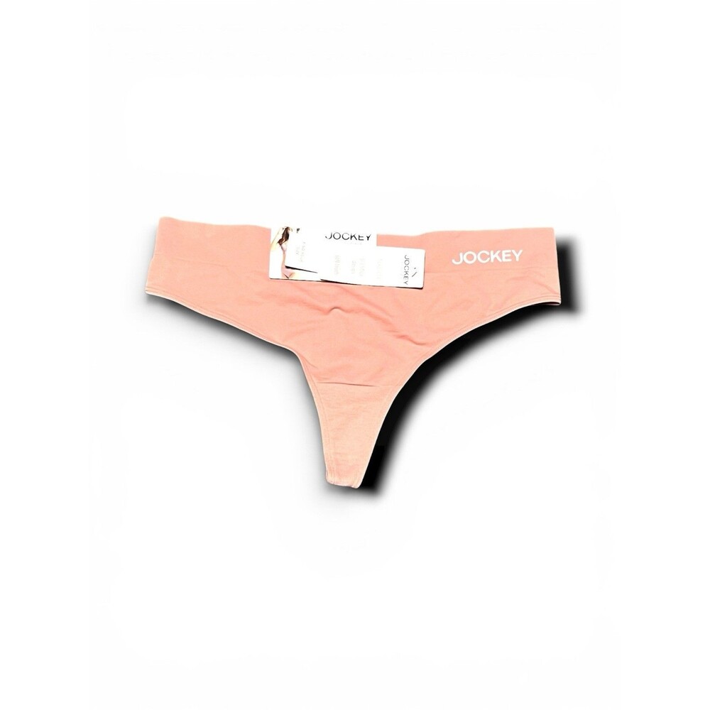 Jockey Essentials Women's Soft Stretch Eco-Friendly Fabric Thong - L